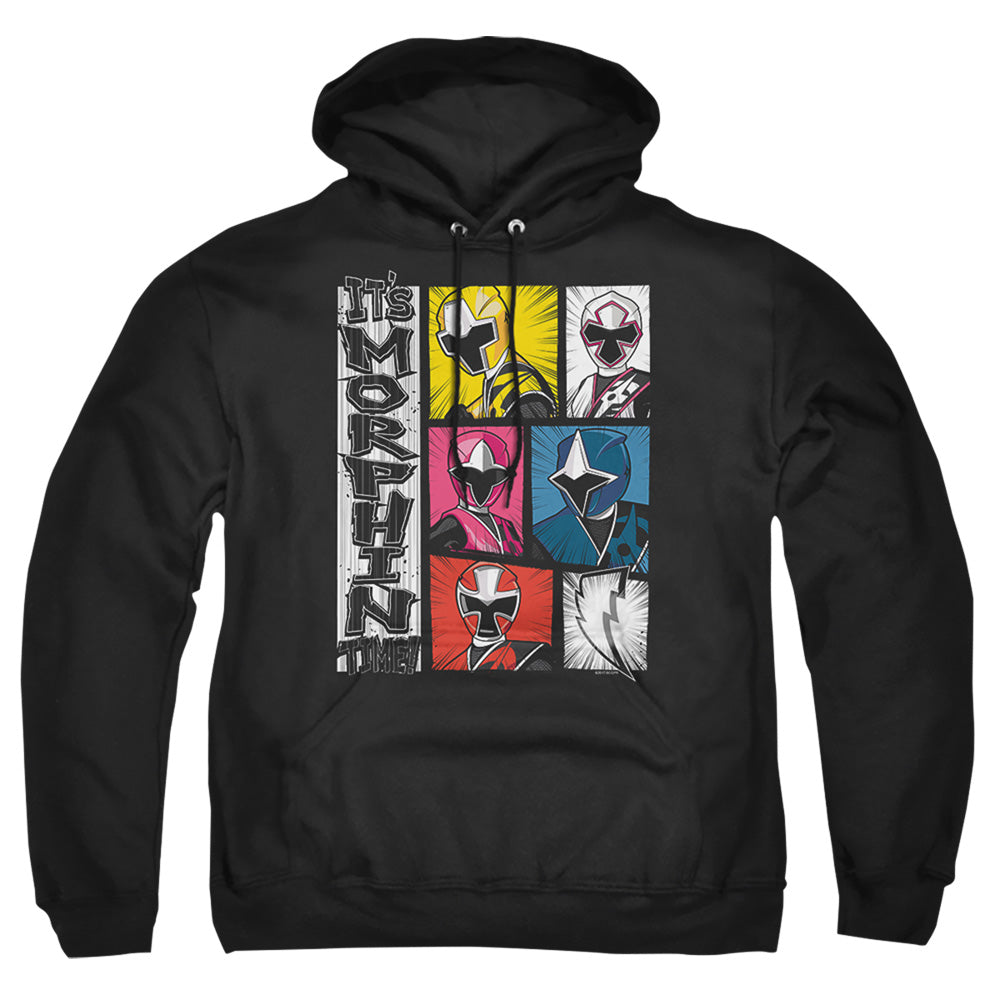 Power Rangers Its Morphin Time Mens Hoodie Black