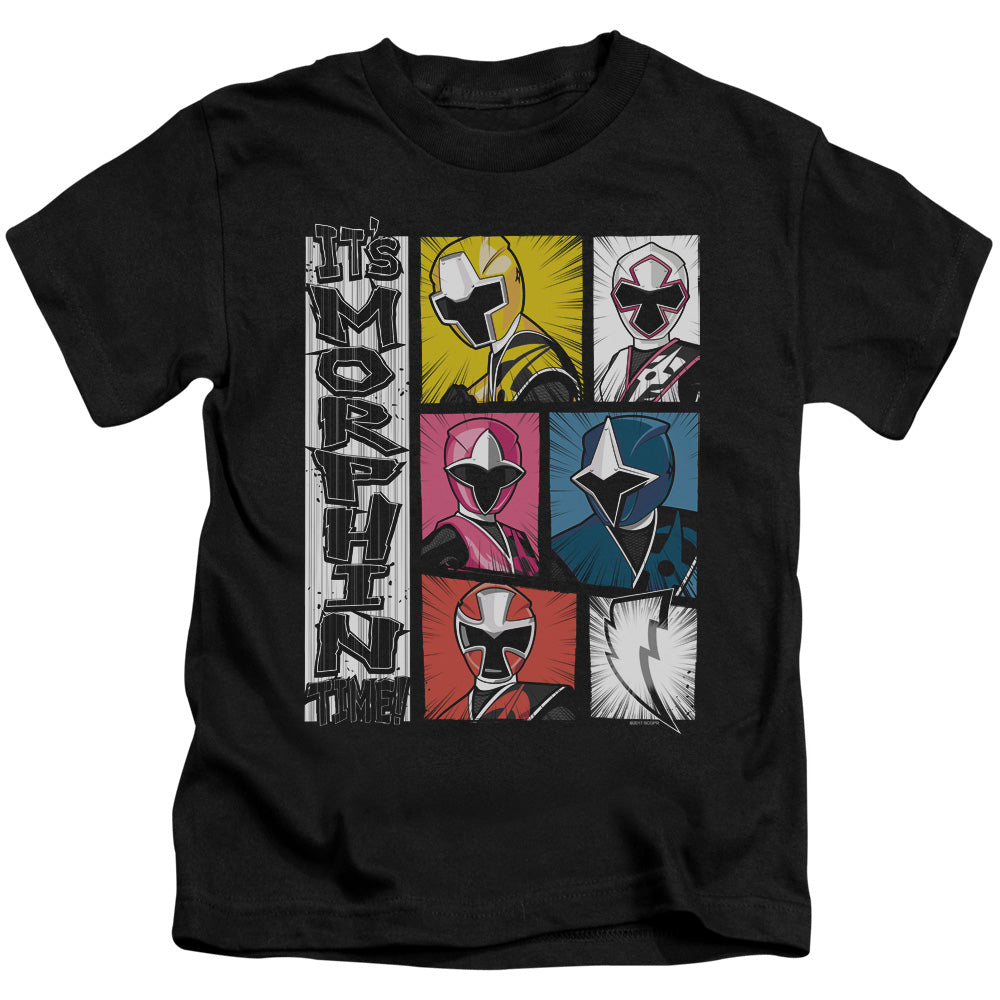 Power Rangers Its Morphin Time Juvenile Kids Youth T Shirt Black