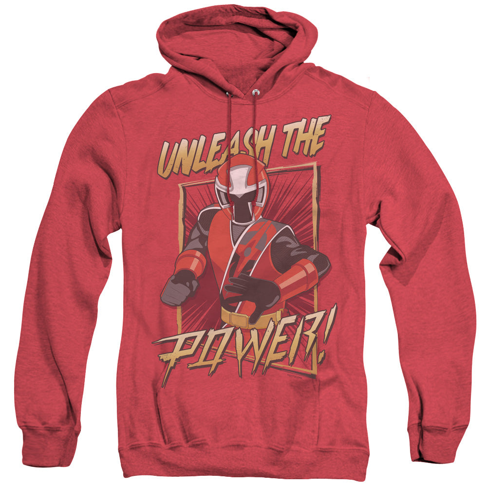 Power Rangers Unleash Heather Mens Hoodie Red