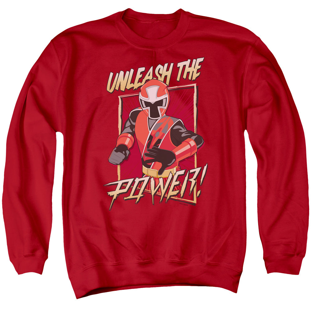 Power Rangers Unleash Mens Crewneck Sweatshirt Red