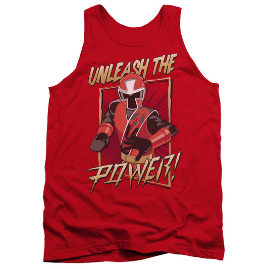 Power Rangers Unleash Mens Tank Top Shirt Red