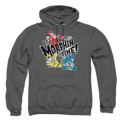 Power Rangers Panels Mens Hoodie Charcoal Officially Licensed