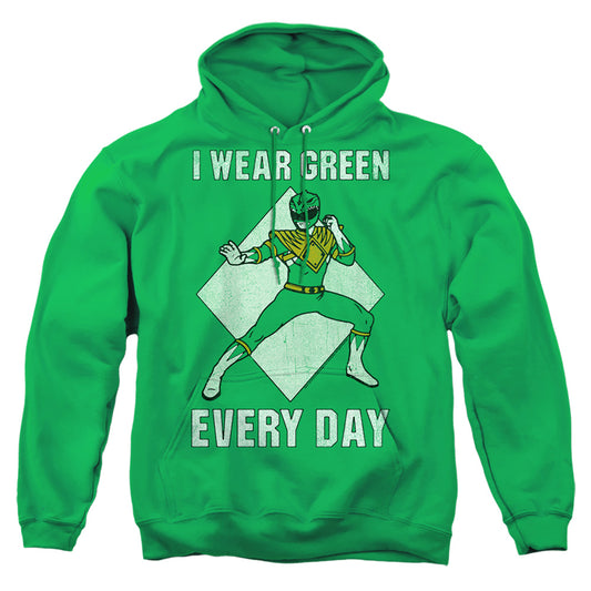 Power Rangers Always Green Mens Hoodie Kelly Green