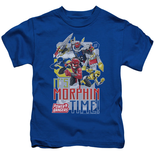 Power Rangers Morphin Time Juvenile Kids Youth T Shirt Royal Blue