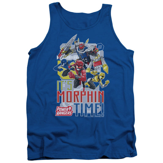 Power Rangers Morphin Time Mens Tank Top Shirt Royal Blue