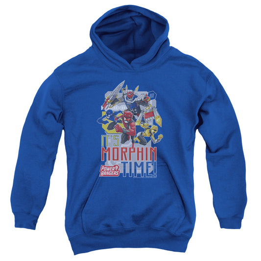 Power Rangers Morphin Time Kids Youth Hoodie Royal Blue