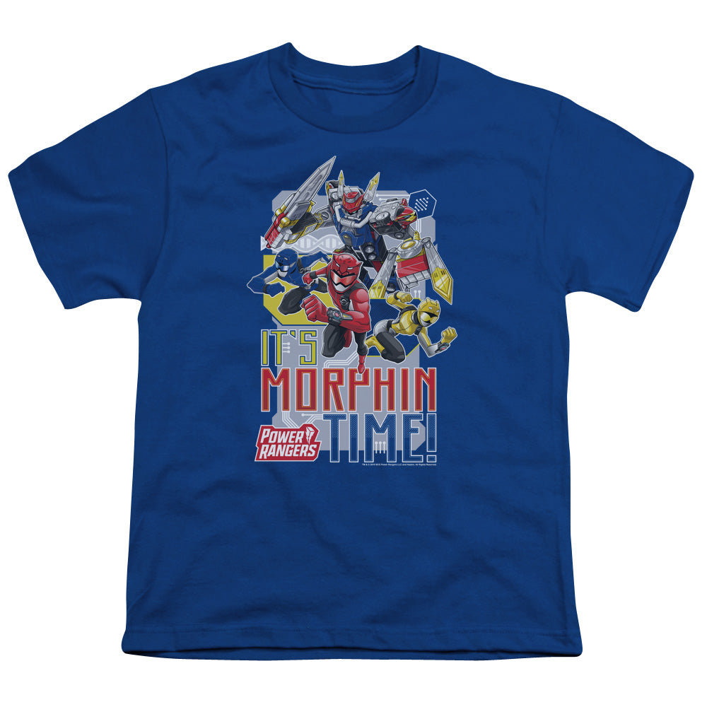 Power Rangers Morphin Time Kids Youth T Shirt Royal Blue