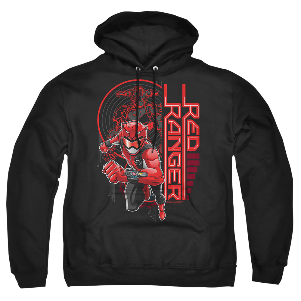 Power Rangers Red Ranger Mens Hoodie Black