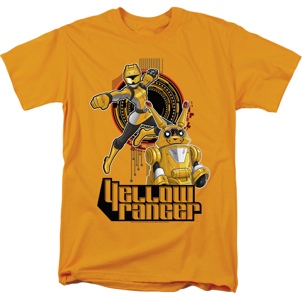 Power Rangers Yellow Ranger Mens T Shirt Gold