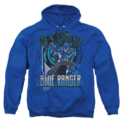 Power Rangers Blue Ranger Mens Hoodie Royal Blue