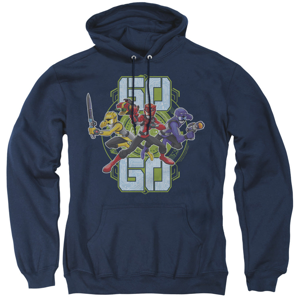 Power Rangers Go Go Mens Hoodie Navy Blue