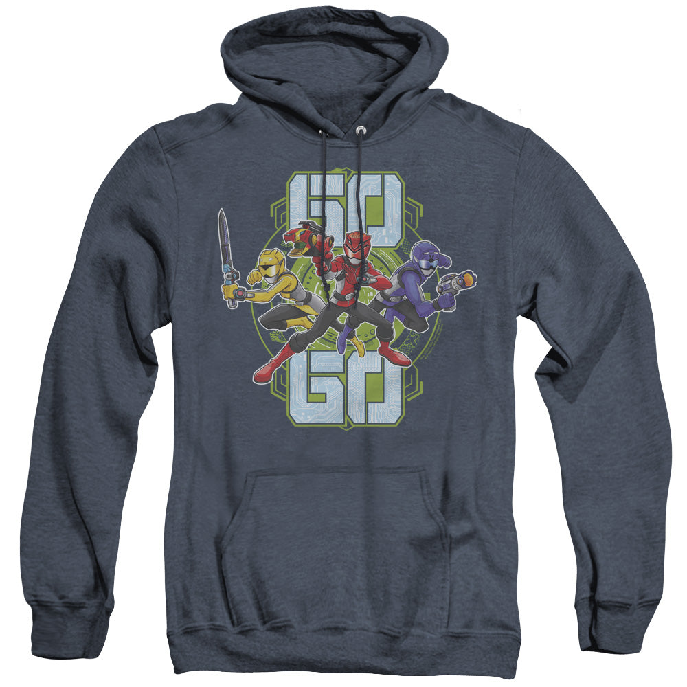 Power Rangers Go Go Heather Mens Hoodie Navy Blue