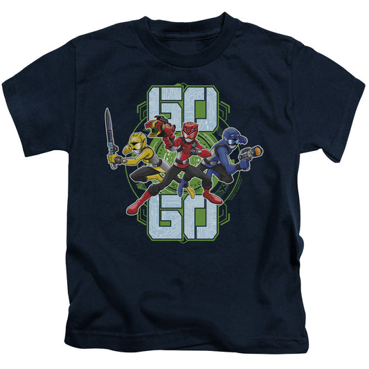 Power Rangers Go Go Juvenile Kids Youth T Shirt Navy Blue