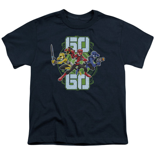 Power Rangers Go Go Kids Youth T Shirt Navy Blue