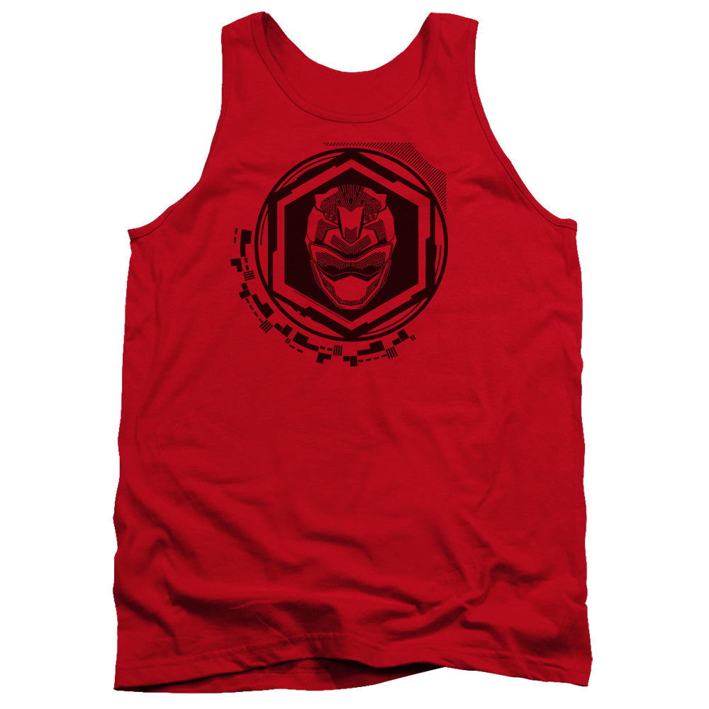 Power Rangers Red Ranger Mens Tank Top Shirt Red