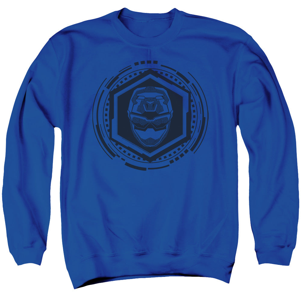 Power Rangers Blue Ranger Mens Crewneck Sweatshirt Royal Blue