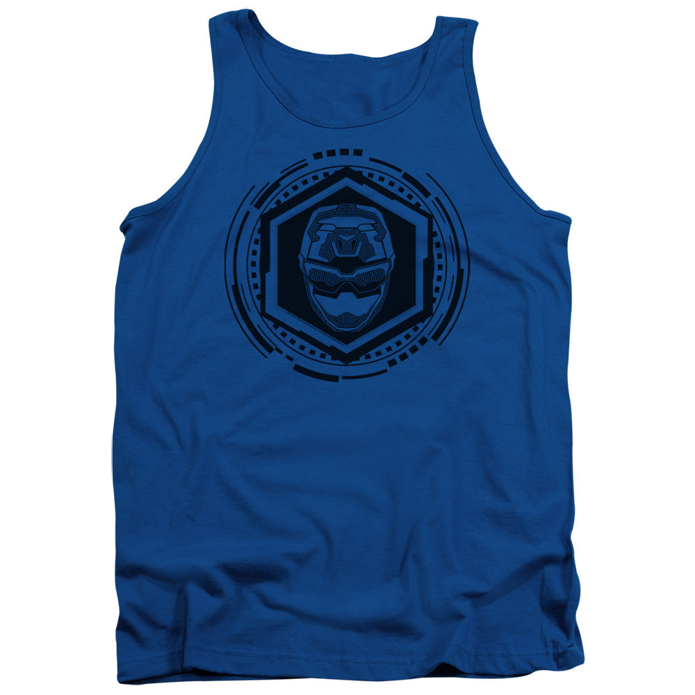 Power Rangers Blue Ranger Mens Tank Top Shirt Royal Blue