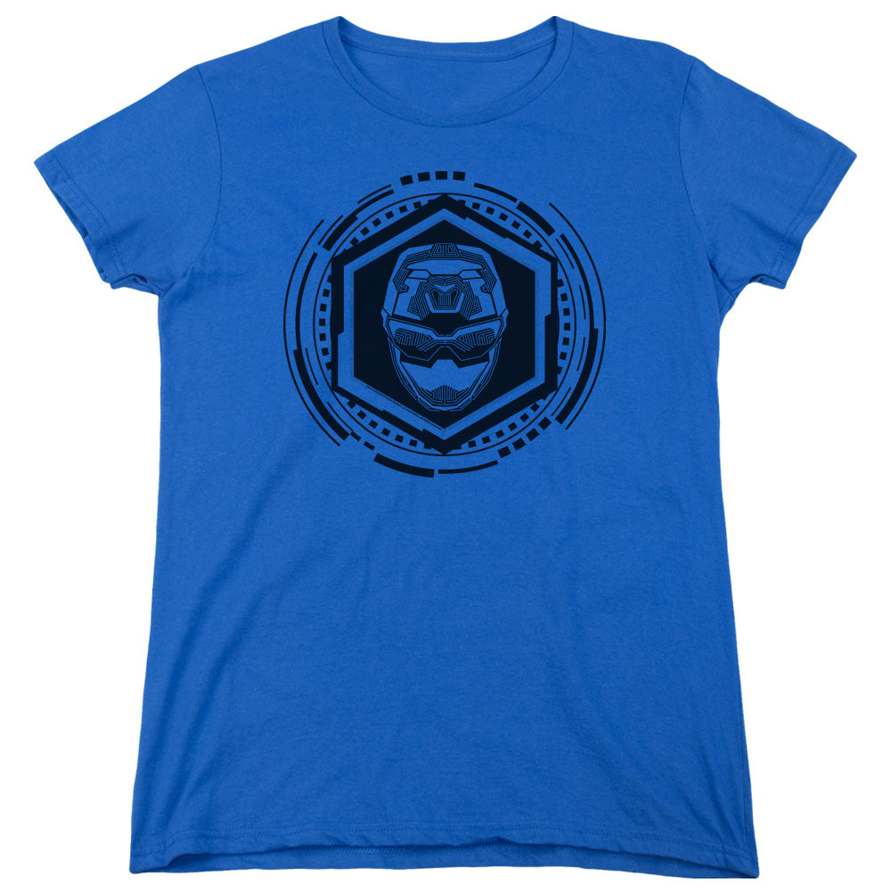 Power Rangers Blue Ranger Womens T Shirt Royal Blue