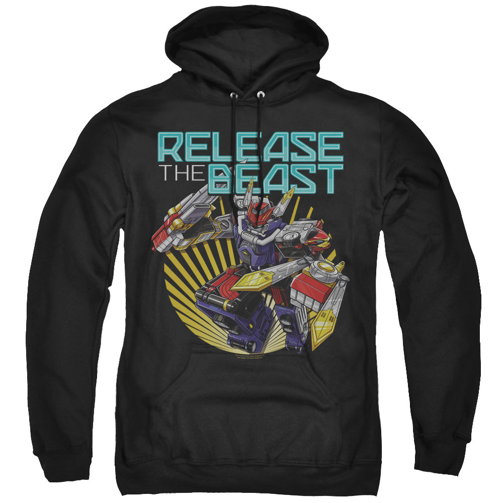 Power Rangers Beast Release Mens Hoodie Black