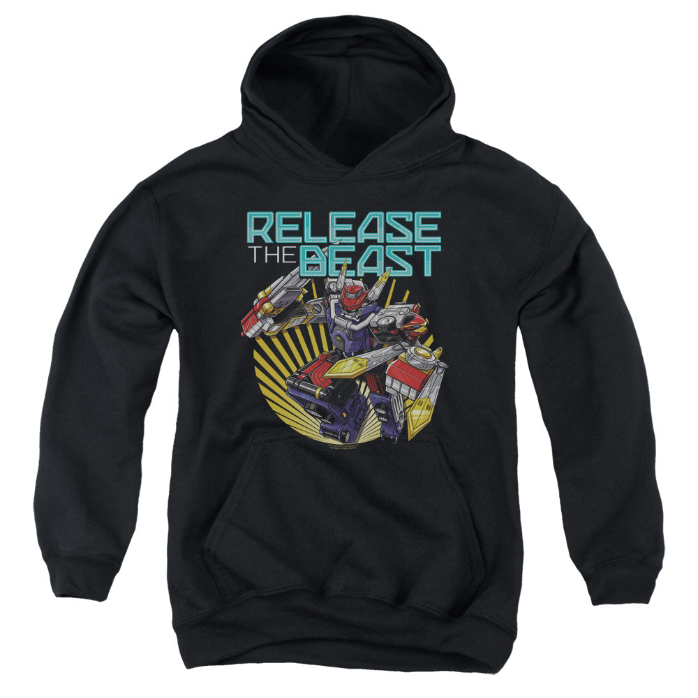 Power Rangers Beast Release Kids Youth Hoodie Black