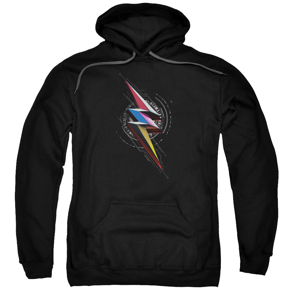 Power Rangers Bolt Sigil Mens Hoodie Black