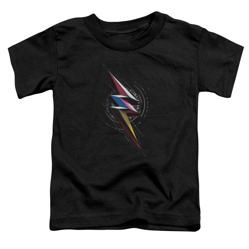 Power Rangers Bolt Sigil Toddler Kids Youth T Shirt Black