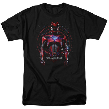 Power Rangers Red Ranger Mens T Shirt Black Officially Licensed