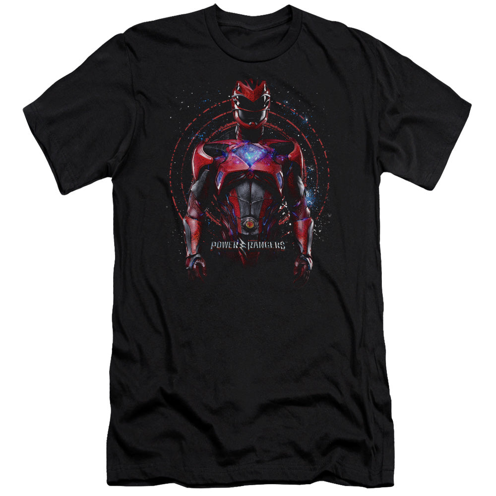 Power Rangers Red Ranger Premium Bella Canvas Slim Fit Mens T Shirt Black