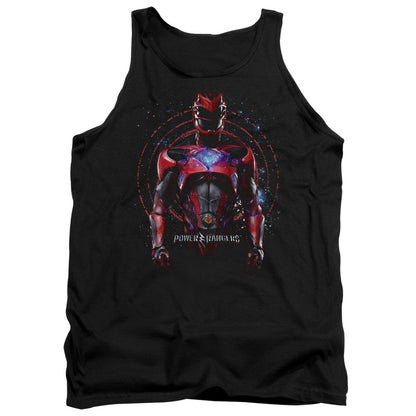 Power Rangers Red Ranger Mens Tank Top Shirt Black