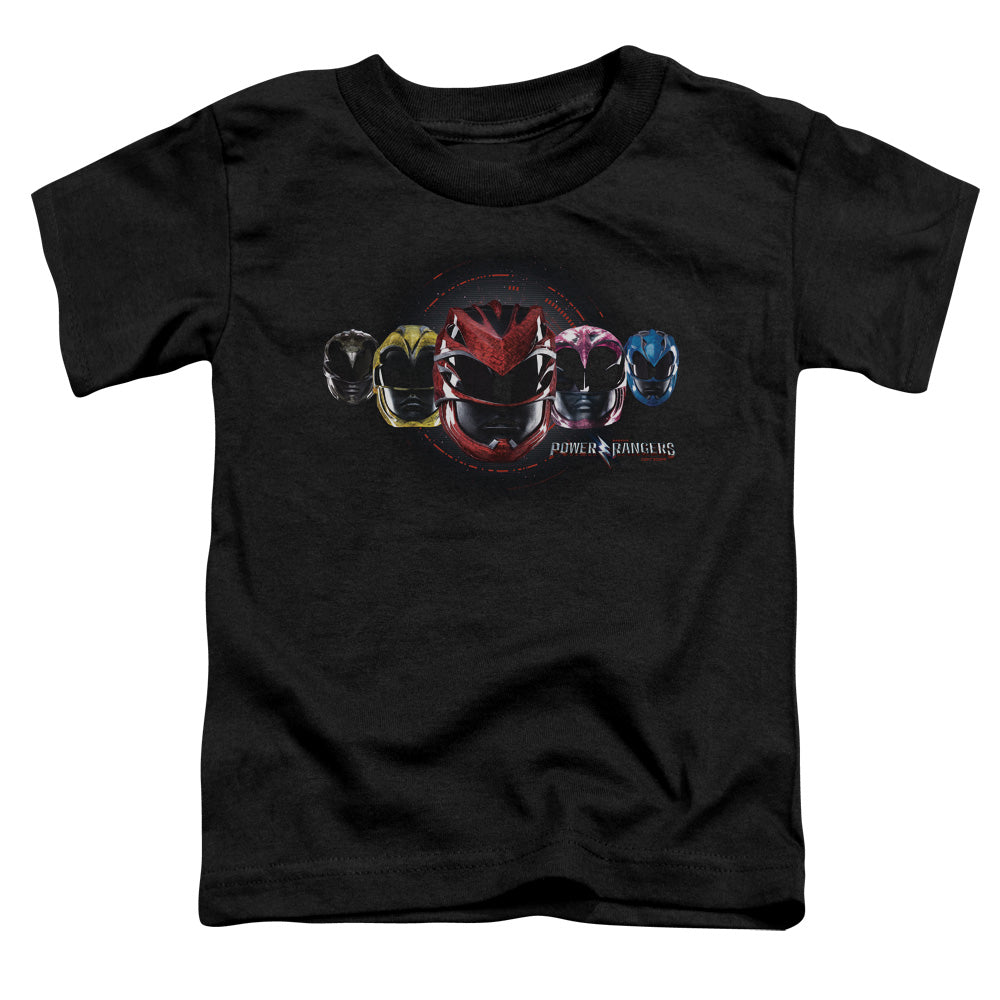 Power Rangers Head Group Toddler Kids Youth T Shirt Black