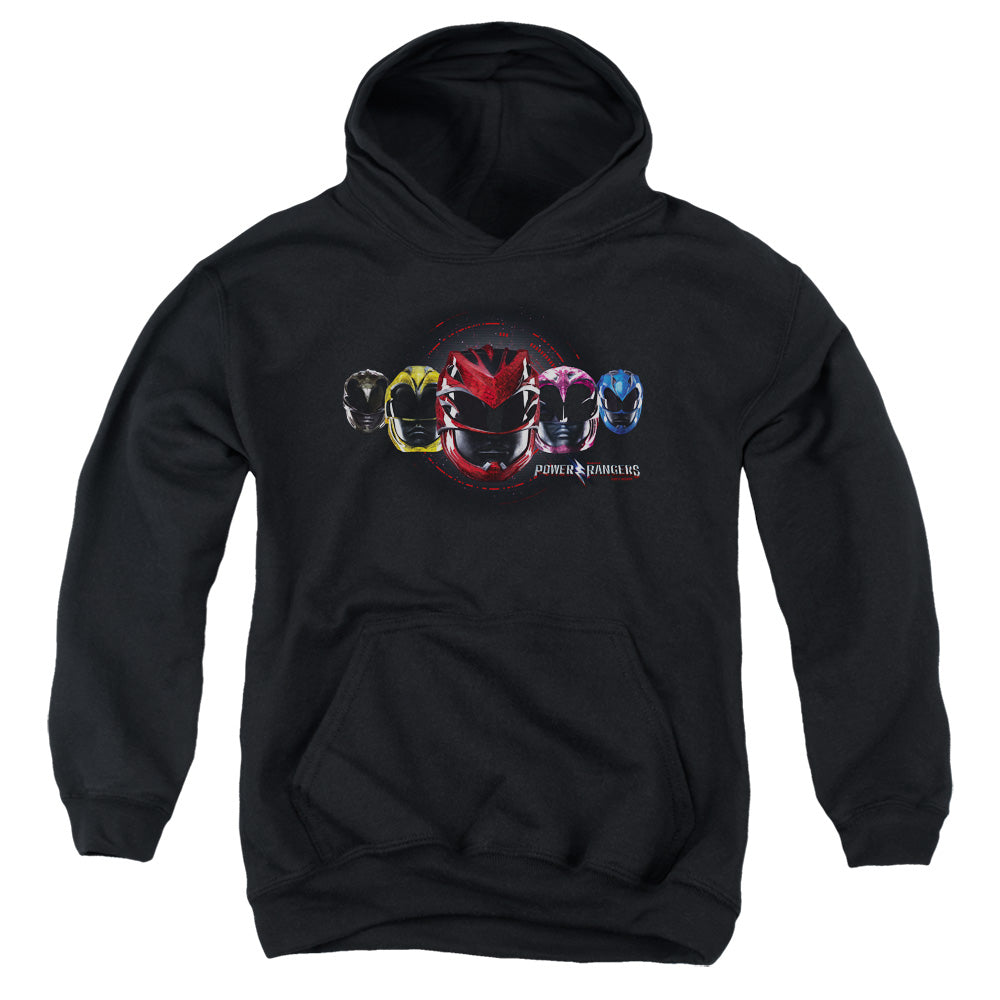 Power Rangers Head Group Kids Youth Hoodie Black