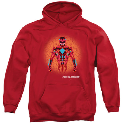 Power Rangers Red Power Ranger Graphic Mens Hoodie Red