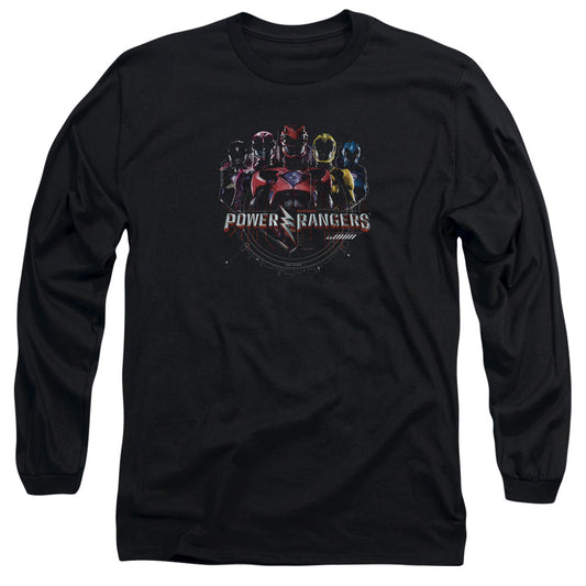 Power Rangers Ranger Circuitry Mens Long Sleeve Shirt Black