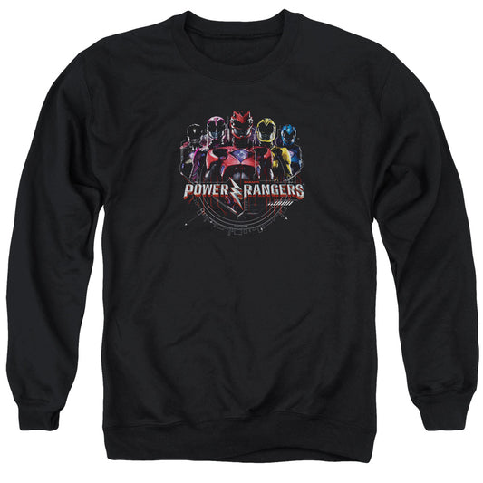 Power Rangers Ranger Circuitry Mens Crewneck Sweatshirt Black