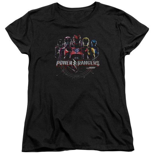 Power Rangers Ranger Circuitry Womens T Shirt Black