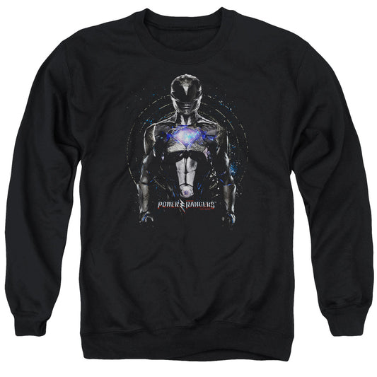 Power Rangers Black Ranger Mens Crewneck Sweatshirt Black