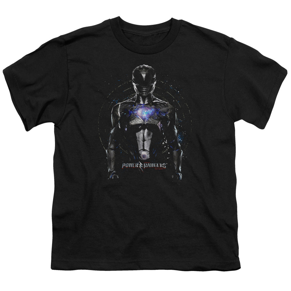 Power Rangers Black Ranger Kids Youth T Shirt Black