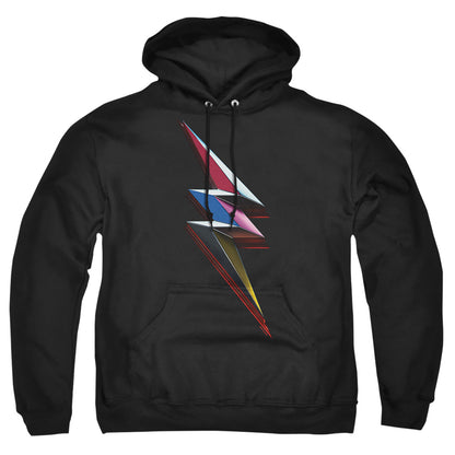 Power Rangers Movie Bolt Mens Hoodie Black Officially Licensed