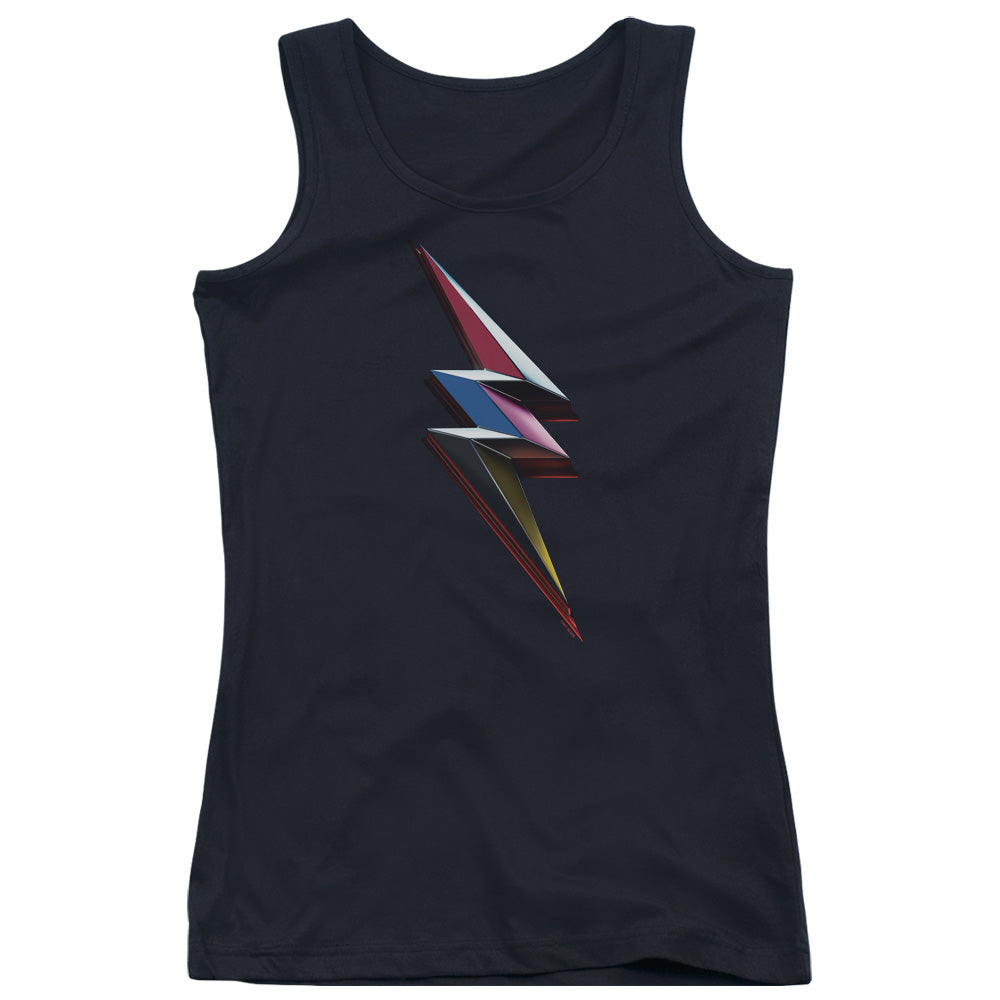 Power Rangers Movie Bolt Womens Tank Top Shirt Black