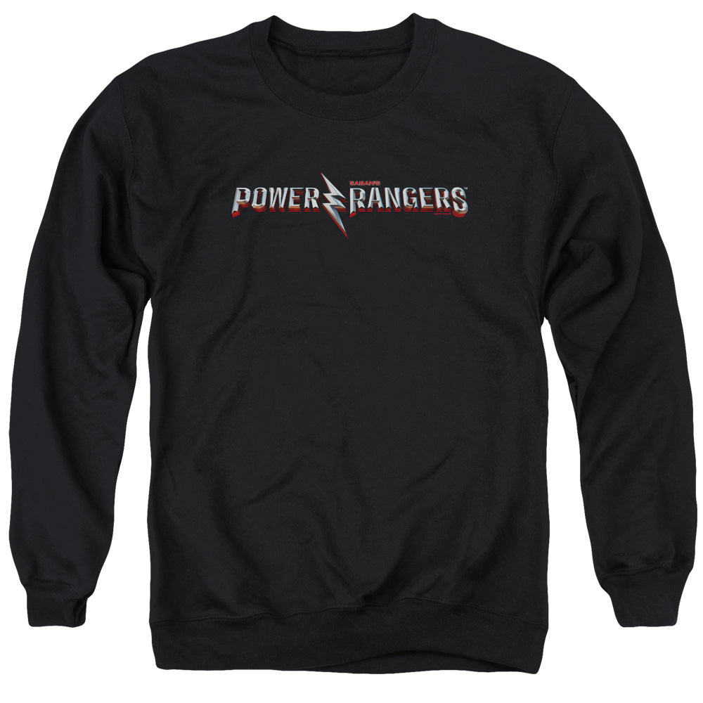 Power Rangers Movie Logo Mens Crewneck Sweatshirt Black