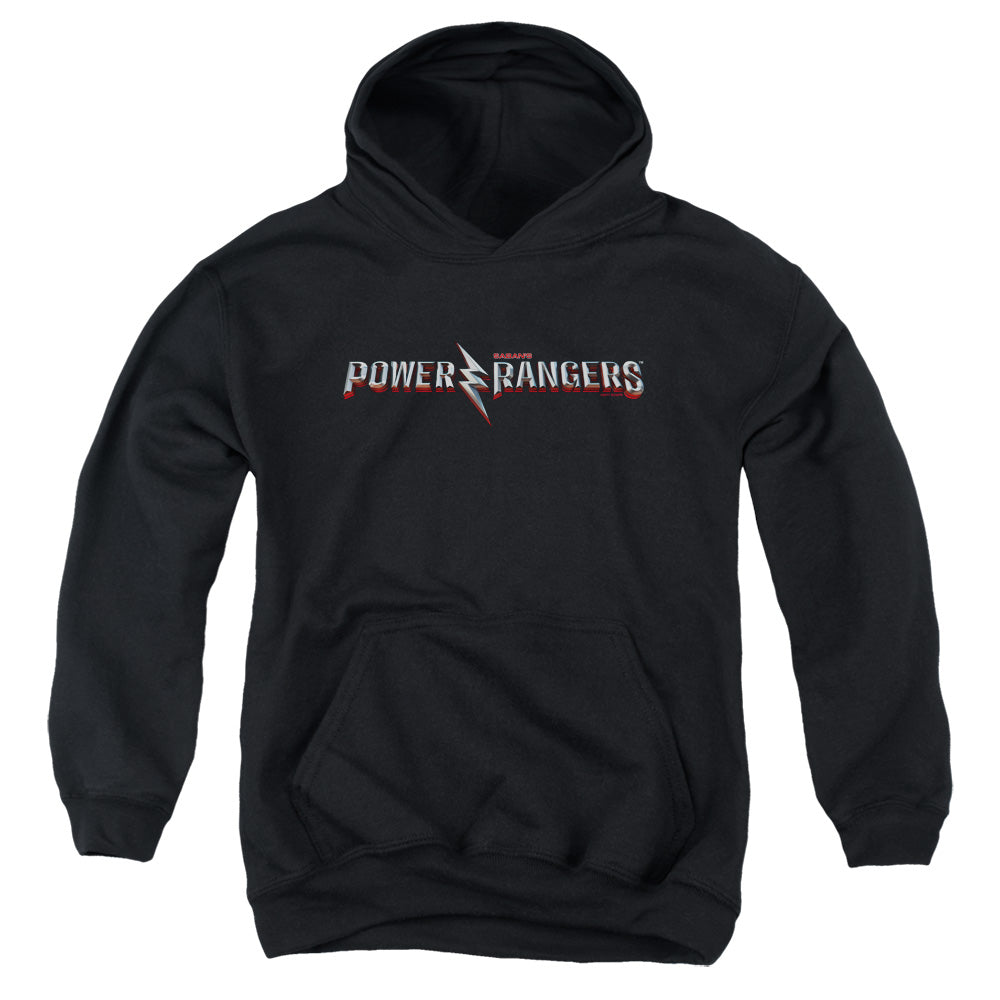 Power Rangers Movie Logo Kids Youth Hoodie Black