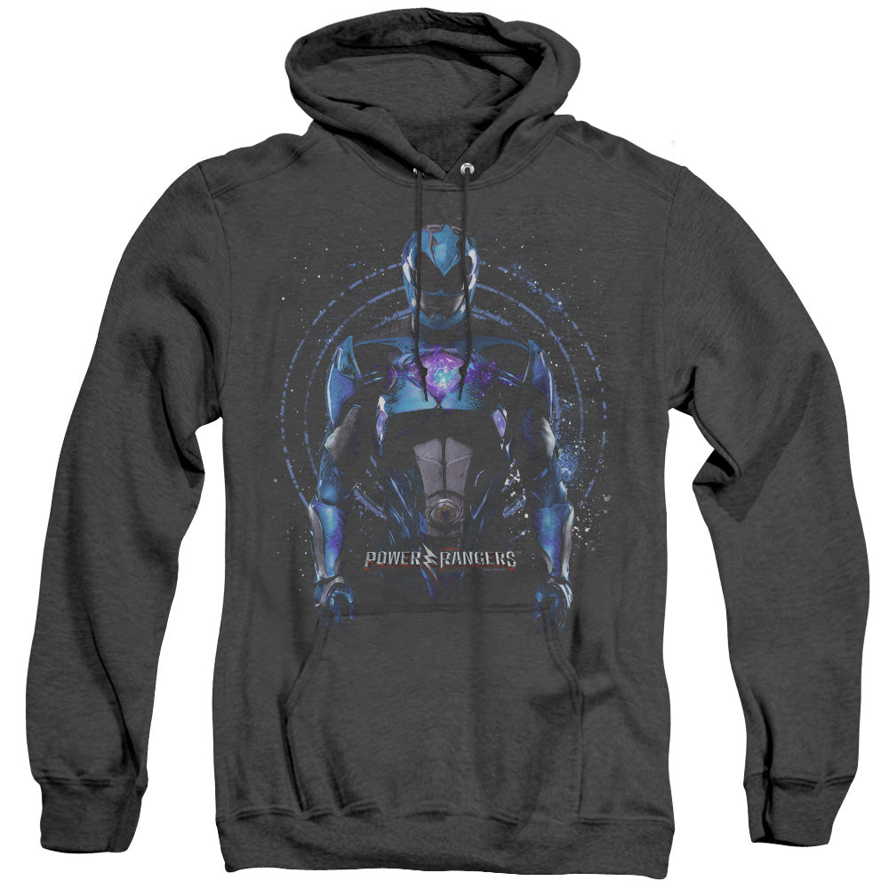 Power Rangers Blue Ranger Heather Mens Hoodie Black