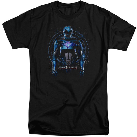 Power Rangers Blue Ranger Mens Tall T Shirt Black