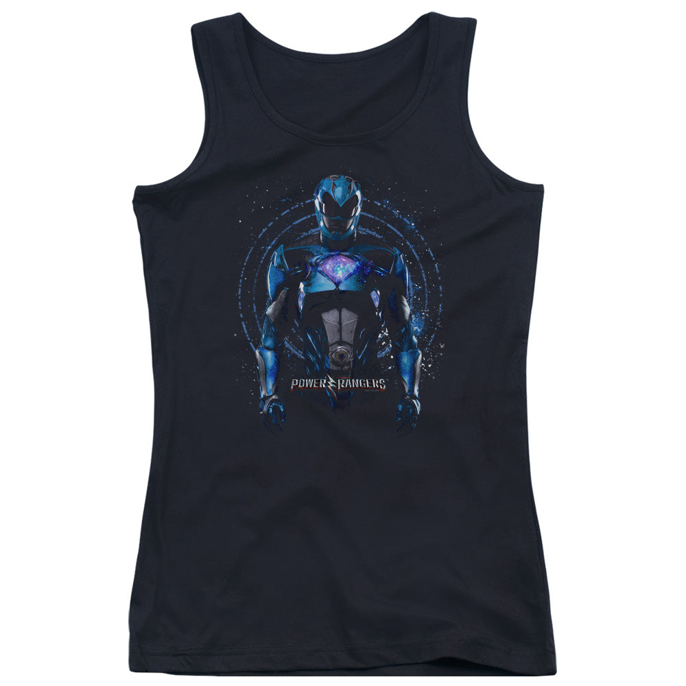 Power Rangers Blue Ranger Womens Tank Top Shirt Black