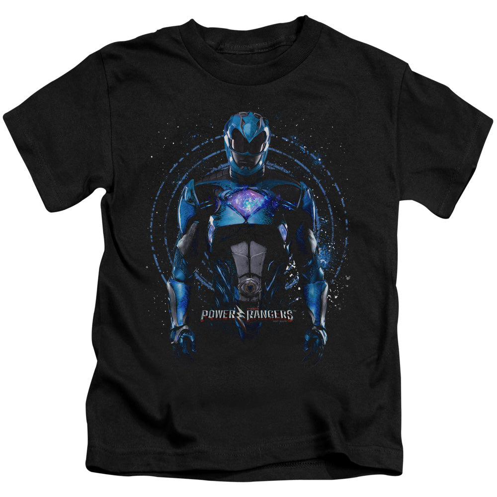 Power Rangers Blue Ranger Juvenile Kids Youth T Shirt Black