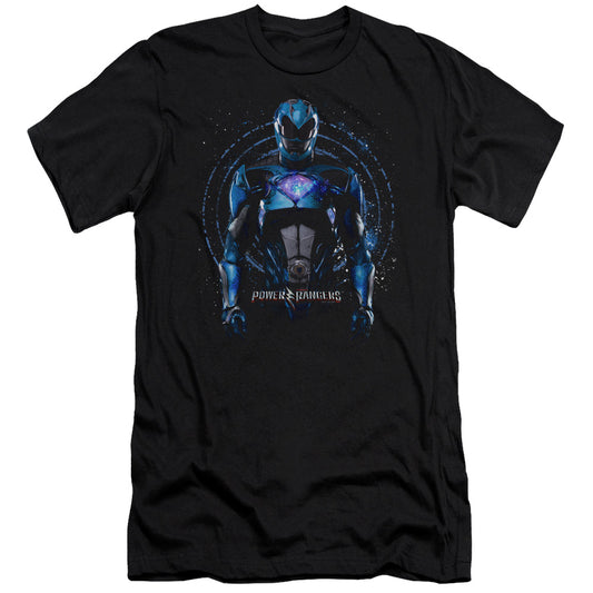 Power Rangers Blue Ranger Premium Bella Canvas Slim Fit Mens T Shirt Black