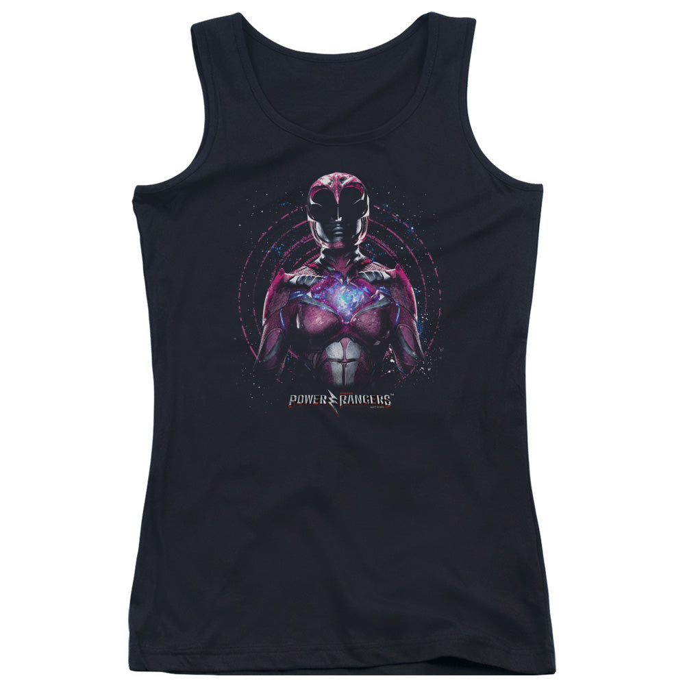 Power Rangers Pink Ranger Womens Tank Top Shirt Black