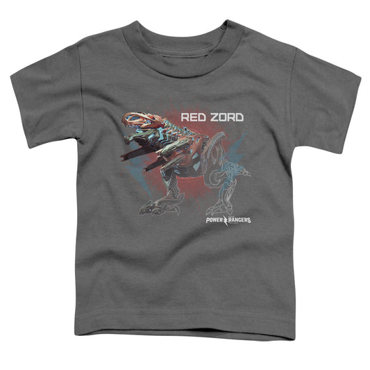 Power Rangers Red Zord Toddler Kids Youth T Shirt Charcoal