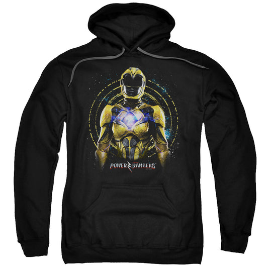 Power Rangers Yellow Ranger Mens Hoodie Black