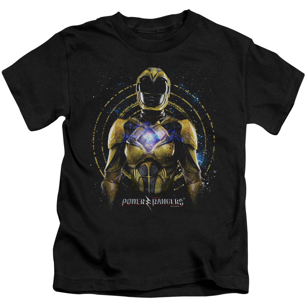 Power Rangers Yellow Ranger Juvenile Kids Youth T Shirt Black